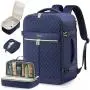 Carry On Travel Backpack for Women 40L Personal Item Flight Approved TSA Large Bagpack Weekender Hiking Bag with 3 Packing Cubes