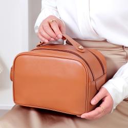 ODM OEM NEW Arrival 2023 Aopiya wholesale costom pu leather portable luxury cosmetic bags cases fashion makeup bag