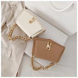 High Quality Fashion Women Bag Leather Customs Handbags PU Shoulder Bag Strong Chain Small Flap Crossbody Bags for Women