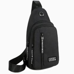 Gelory Fashion Solid Color Casual Multifunction Waist Bags Outdoor Sport Travel Oxford Shoulder Crossbody Chest Bag