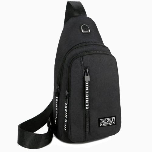 Gelory Fashion Solid Color Casual Multifunction Waist Bags Outdoor Sport Travel Oxford Shoulder Crossbody Chest Bag