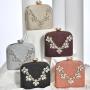 Bulk wholesale fashion women clutch bag crystal rhinestone purse flower evening bag sequin handbags women clutches