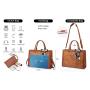 2023 LOVEVOOK Large Capacity black printing Computer shoulder Bag 15.6in travel business laptop Briefcase women laptop tote bags