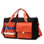 HR045 Unisex Duffel Travel Swimming Bag Oxford Contrasting Colors Sports Luggage Bag One Shoulder Crossbody Portable Fitness Bag