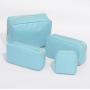 2021 stock new customizable durable waterproof cosmetic bag nylon custom logo letter patch large capacity makeup bag
