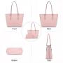 LOVEVOOK  fashion Tote Purse and Shoulder Bags with Wallets Set 2 Pcs hand bags Wallet women handbags