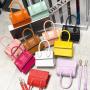 Latest New Designer Candy Color Portable Women Girl Mini Small Coin Square Chain Shoulder Messenger Bags Handbag Purse For Kids