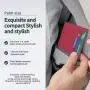 Customize Credit Card Holder Wallet RFID Blocking Leather Ultra Slim Wallet Thin Minimalist Card Case Protector Front Pocket