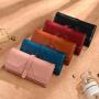 ZF316 RFID Anti-theft Brush Women's Wallet Coin Bag Handbag Multi Card Pocket Bag Long Trifold Bag Retro Leather