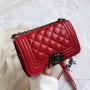 The New Fashion Designer Woman Bag Custom Korean Ins Diamond Chain Bag  High Sense Of Versatile Single Shoulder Cross Bag