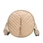 Popular Design Embroidered pu leather small round cheap bag 2024 women messenger bag printed shoulder crossbody bag