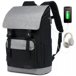 2022 LOVEVOOK casual Student Bookbag 15.6in Vintage waterproof men school bookbag Travel Daypack women laptop backpack