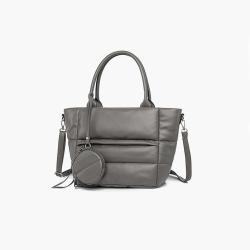 2024 Custom Quilted PU Leather Tote Bag Handbag For Women Luxury With Pouch Purse
