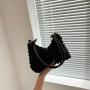 Ladies' Simple Temperament Gentle Wrinkle Underarm Bag for Women, Spring and Summer New Style Shoulder Crossbody Square Bag