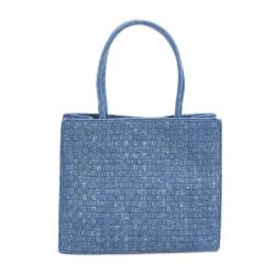 2024 Custom Weave Denim Tote Bag Handbag For Women Ladies Luxury Jeans Purse