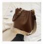 2024 New Design Plain PU Leather Crossbody Bag Fashionable Canvas Tote Handbags Briefcase Satchel Laptop Sac Main Leather