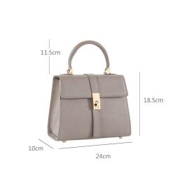 Custom Logo Classic Luxury Small Pu Leather Womens Handbags Fashion Twist Lock Saffiano Elegant Top Handle Ladies Hand Bags