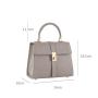 Custom Logo Classic Luxury Small Pu Leather Womens Handbags Fashion Twist Lock Saffiano Elegant Top Handle Ladies Hand Bags