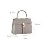 Custom Logo Classic Luxury Small Pu Leather Womens Handbags Fashion Twist Lock Saffiano Elegant Top Handle Ladies Hand Bags