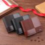 Men's leisure wallet, ID package, fashionable short style purse, business multi-card slot money clip, factory wholesale
