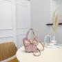 Latest Popular Niche Design Women's Bags New Style Fashion Bowknot Portable Fresh Sweet Bag Summer Mini Casual Bucket Bag
