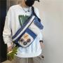 2024 new style waist bag casual women's crossbody bag trendy men's chest bag