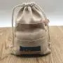 Promotional Jute Drawstring Gift Bag With Transparent PVC Window