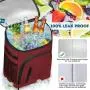 Insulated Leakproof 30-Can Thermal Large Soft Cooler for Beverage Lunch Travel - Unisex Cooler Backpack