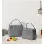 ZWY043 Large Student Food Insulation Storage Bag Waterproof Oxford Portable Lunch Box Bag Simple Outdoor Work Picnic Bento Bag