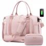 LOVEVOOK 2023 custom 2pcs Tote Weekender overnight Bag Yoga Gym USB Bag for Travel Sports Duffel bags with wet pocket unisex