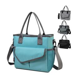 Gelory Fashion Ladies Insulated Lunch Box Outdoor Picnic Portable Shoulder Strap Tote Food Thermal Cooler Bag
