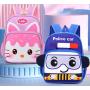 ZR776 Children's Backpack Pupil Cartoon Cute Light Primary Schoolbag Reflective Strip Safety Kids Bag Soft Waterproof Baby Bag