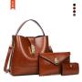 carteras para mujer 2024 New Ladies Hand Bags Retro 2 Pcs Set Purse And Handbags For Women