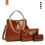 carteras para mujer 2024 New Ladies Hand Bags Retro 2 Pcs Set Purse And Handbags For Women