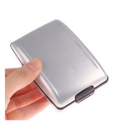 HR520 Hot Selling RFID Aluminum Wallet Card Box Portable Handheld Bank Card Holders Fashion Wallet Anti-theft Business Card Case