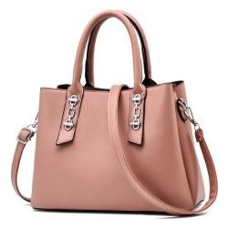 2024 Custom Vegan Leather Bucket Hand Bag For Women Ladies Fashion Metal
