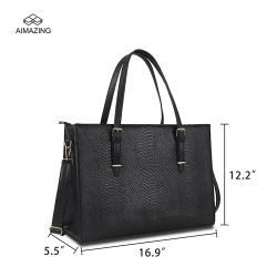 Designer Luxury Laptop Bag Women Waterproof Leather Computer Tote Bag Business Office Briefcase Large Capacity Handbag