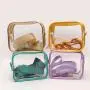 Special Hot Selling Waterproof Lightweight Gold Crossbody Bag Women Transparent Bag Zipper Pvc Transparent Bag