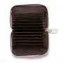 ZHF008 RFID Wallet Colorful Litchi Pattern Women's Organ Handbag Zipper Zero Wallet Bank Card Multi-card Card Cover