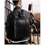 ZR632 Men Computer Backpack Laptop Bag USB High Quality PU Zipper Customizable Logo Backpack Business Schoolbag Outdoor Sports
