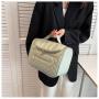 2024 new large capacity wearable makeup bag PU leather comfortable travel women portable high value handbag