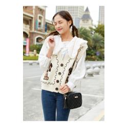 ZR210 Women's 2023 New Spring and Summer Small Square Bag Shoulder Bag Fashion Simple Diagonal Makeup Zero Purse