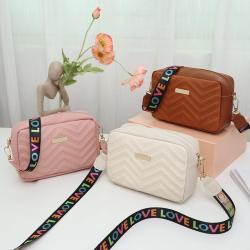 Printed womens Shoulder camera bag 2024 pu leather Ladies crossbody bag fashion small square bag