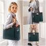 Fashion JFFD 2pc computer bags large lightweight shoulder work tote bags canvas casual school office bags 15.6in laptop tote ha