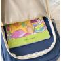 HR053 Female Student Study Versatile INS Cool Backpack Canvas Zipper Fashion Laptop Bag Combination Color Birthday School Bag