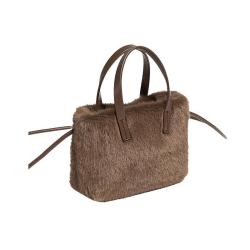 2024 Custom Faux Fur Crossbody Shoulder Bag For Women Ladies Casual Mini Handbag