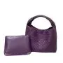 Handmade Woven Bag with Large Capacity New Fashion Single Shoulder Carrying Bun Mother Female's Big Handbag with PU Lining