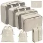 OEM Lightweight Expandable Luggage Suitcase Travel Organizer Bags 9 Set Compression Packing Cubes for Suitcases
