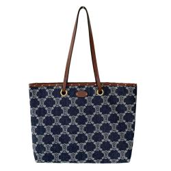 2024 new denim luxury handbag women's brand fashion print shoulder design women's bag