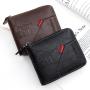 OEW203 PU Leather Wallet Classic Money Clip Purse Luxury Wallets for Men ID Credit Card Cases Men Retro Short Coin Purse